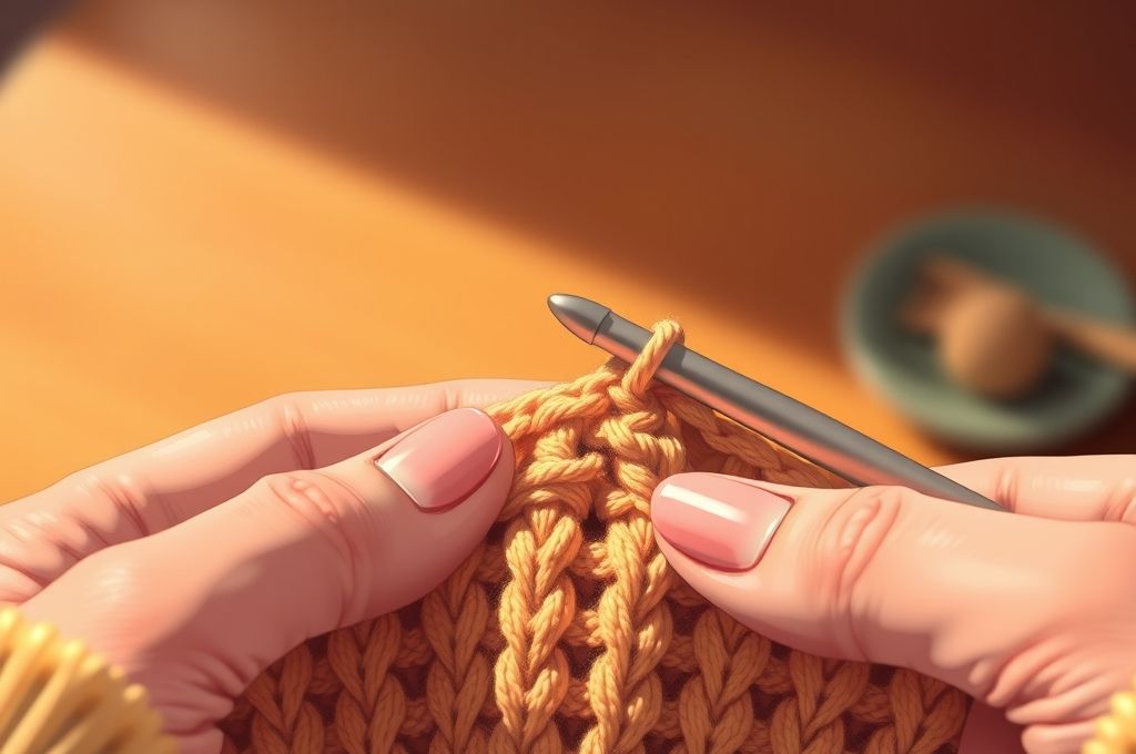 Step-by-Step Creating Your First Cable Stitch