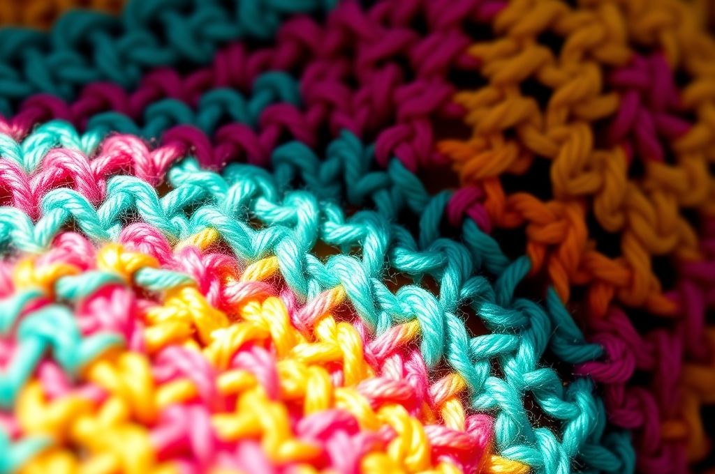 What is colored crochet